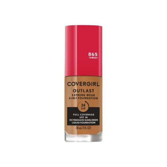CoverGirl Outlast Extreme Wear Liquid Foundation - Tawny 865 New - Picture 1 of 2